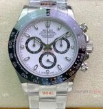 Swiss Copy Rolex Daytona 7750 Chronograph Watch Panda Dial Stainless Steel Case